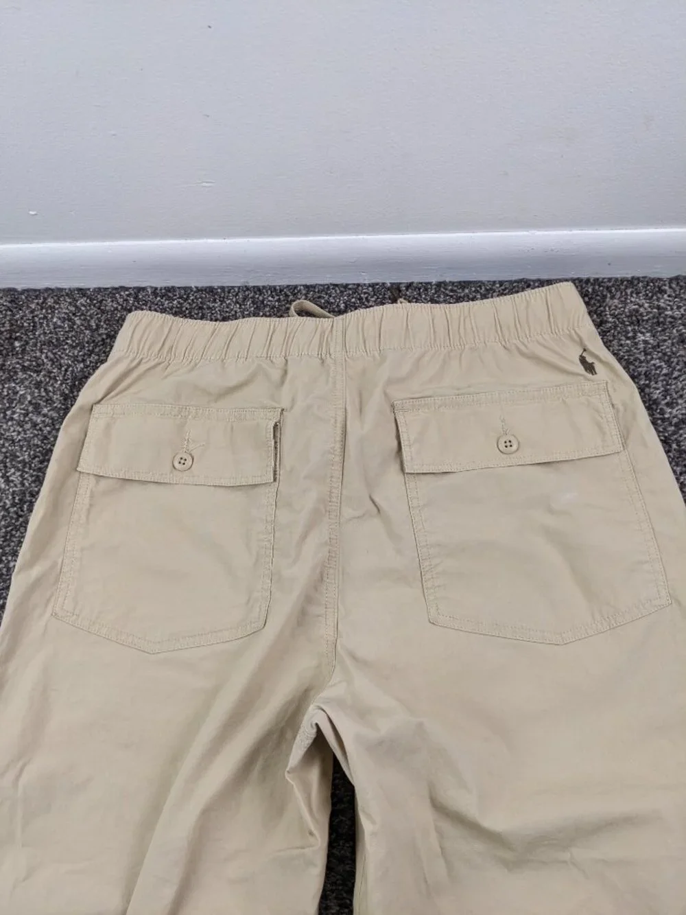 Polo Ralph Lauren Relaxed Fit Poplin Jogger Pants Mens M Elastic Waist Utility